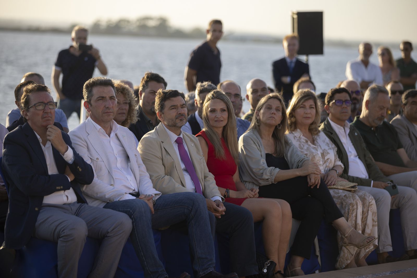 Imágenes de la inauguración De la Fuente de las Naciones en el Paseo de la Ría
