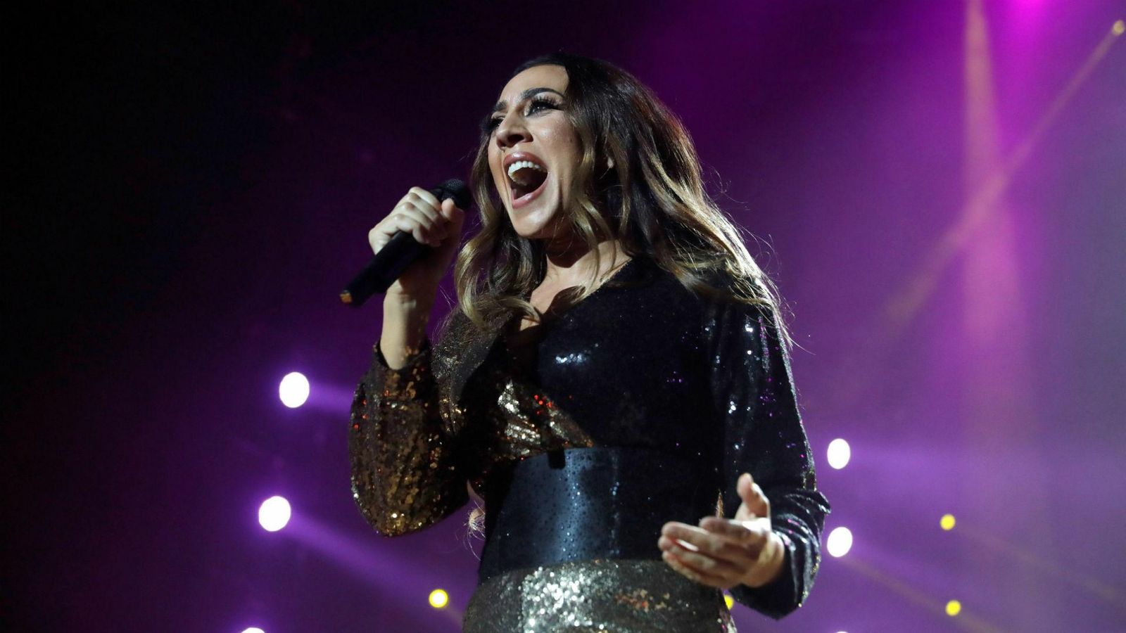 Mónica Naranjo, durante un concierto.