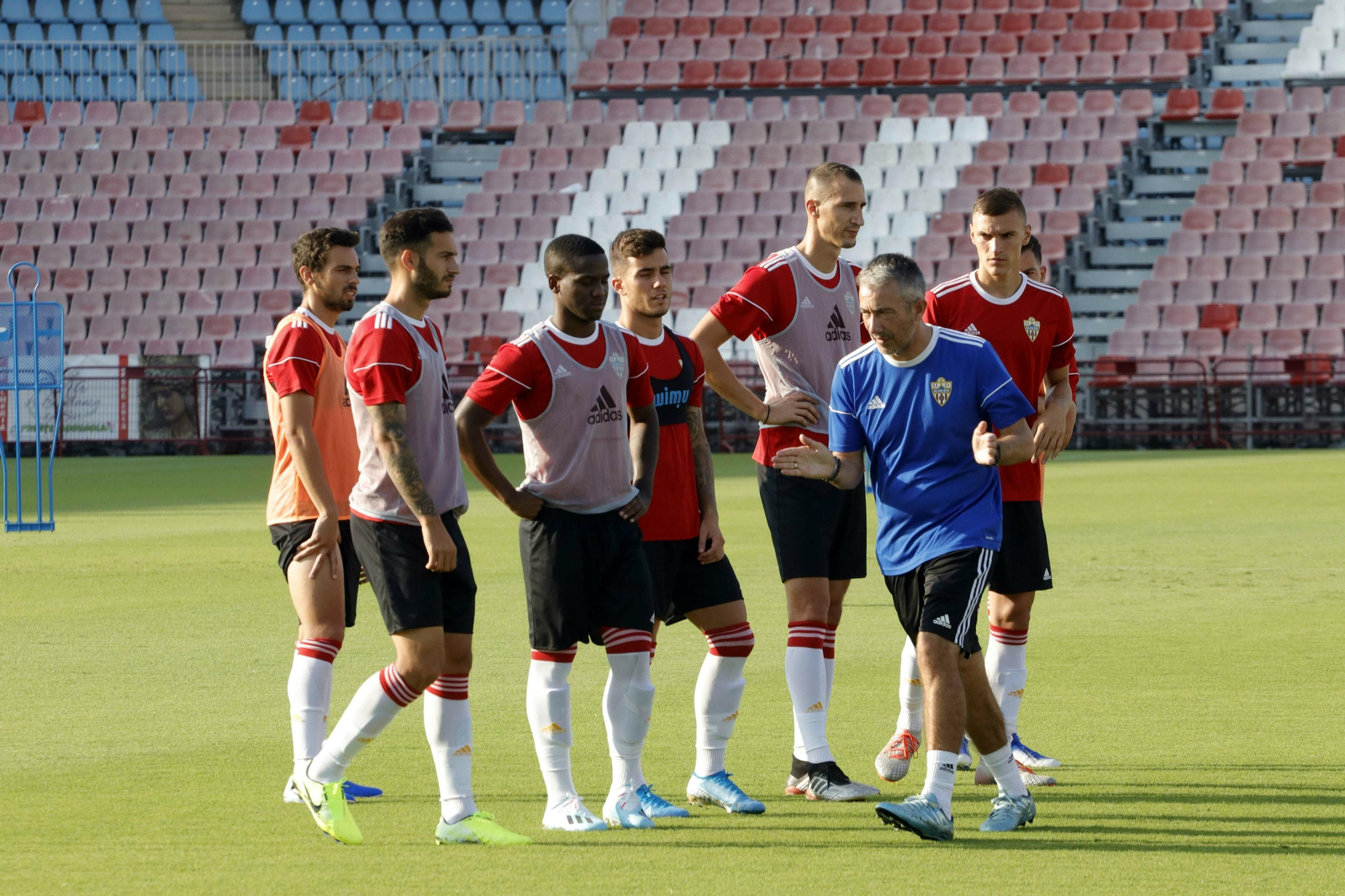 Un momento del entrenamiento de esta mañana. Un momento del entrenamiento de esta mañana.