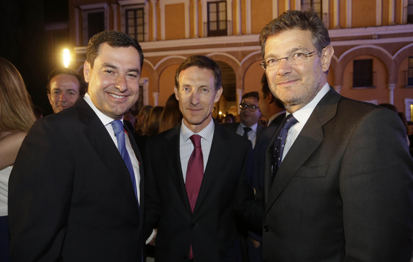 Juan Manuel Moreno, Luis Sánchez Manzano y Rafael Catalá.