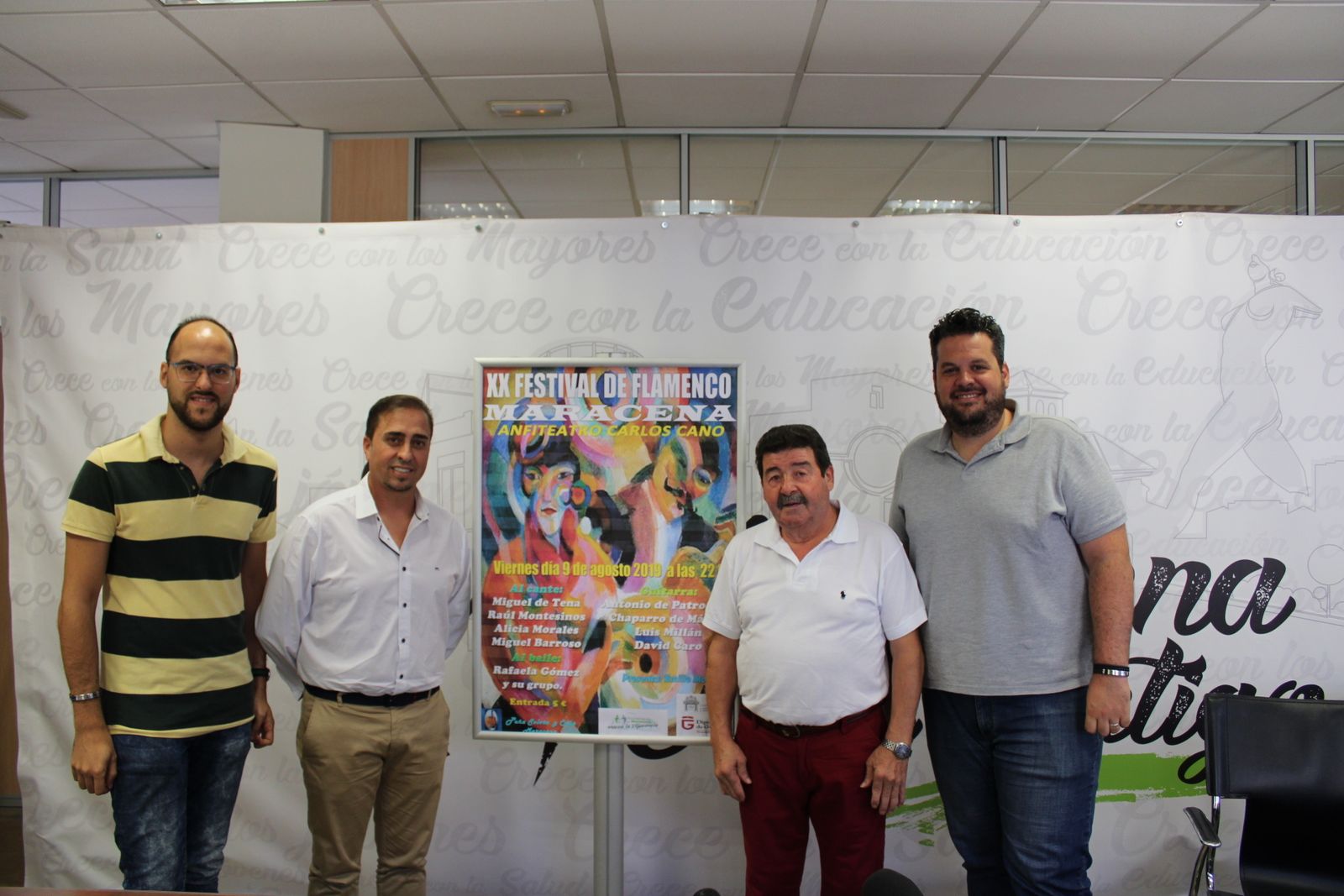 Miguel de Tena y Raúl Montesinos, en el Festival Flamenco de Maracena