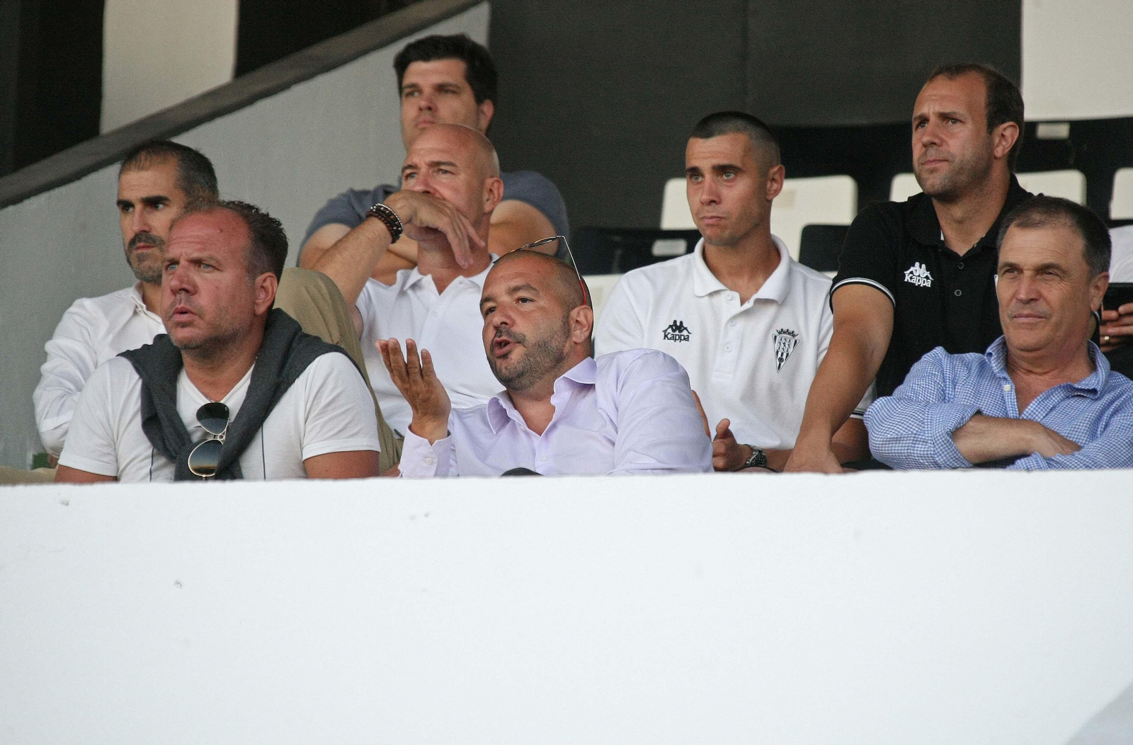 Nicola Radici y Raffaele Pandalone, en el ahora inutilizable palco del Municipal