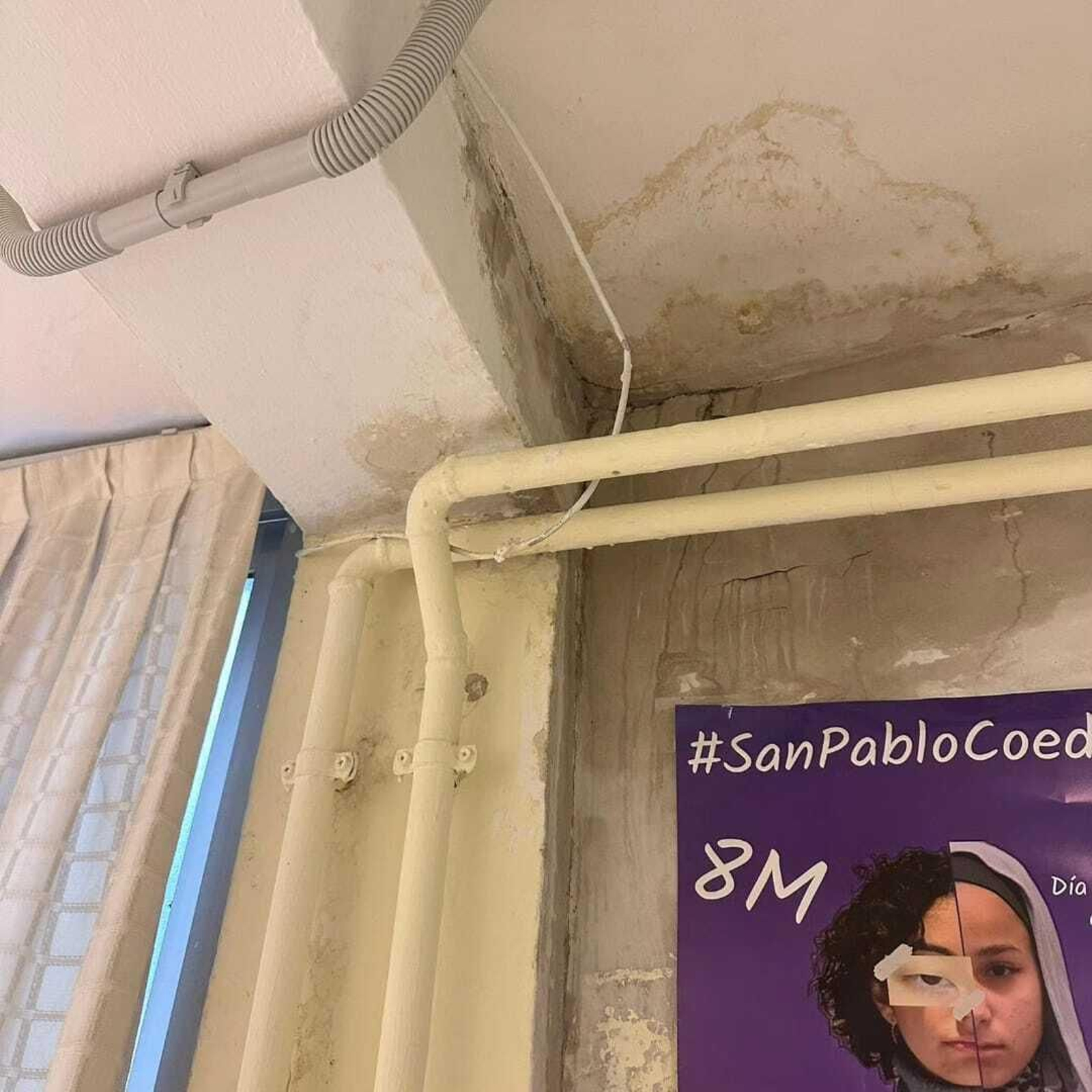 Las humedades están presentes en todas las instalaciones.