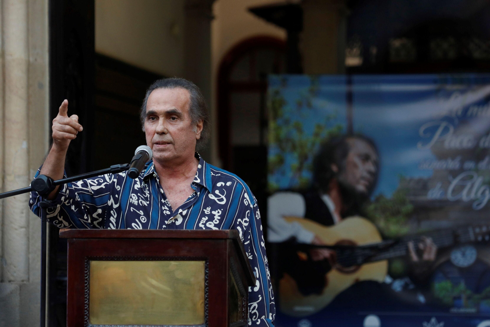 Pepe de Lucía, en un homenaje a su hermano Paco, en Algeciras