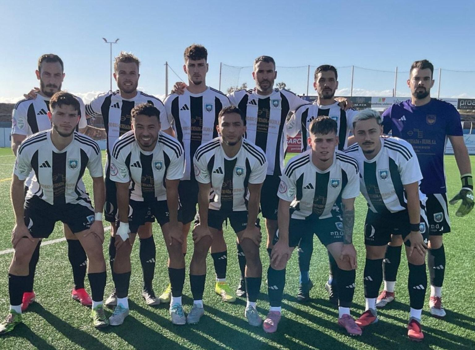 Once presentado por el Garrucha en su encuentro frente al Pizarra Atlético de la tercera jornada en División de Honor.