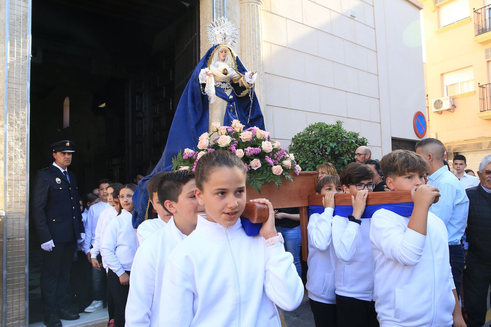 La procesión infantil de La Estrella de Viator