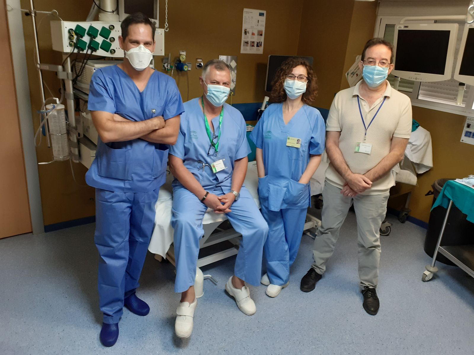 Componentes de la comisión multidisciplinar del servicio de Neumología del Hospital Macarena.