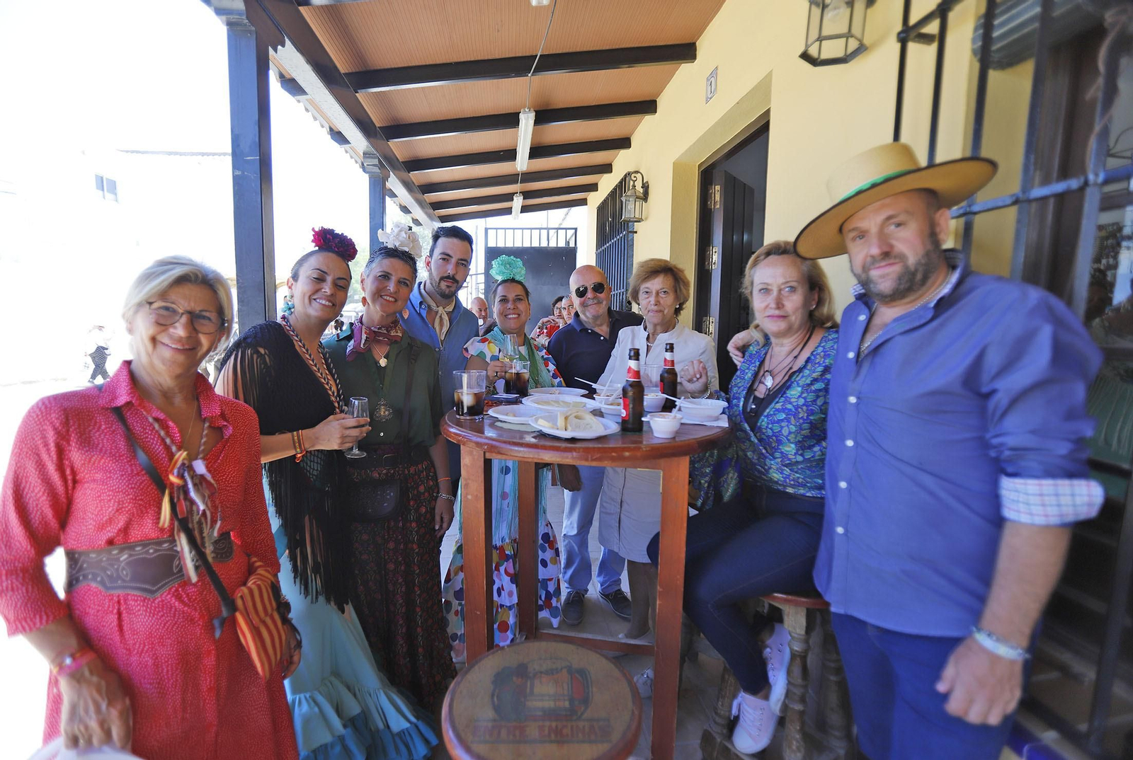 Ambiente en la aldea del Rocío en la jornada del sábado
