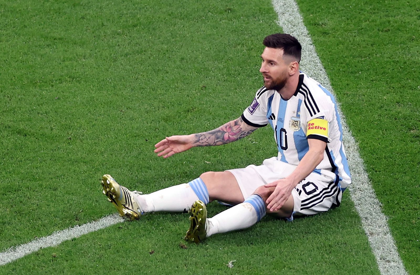 Las fotos de Messi contra Croacia