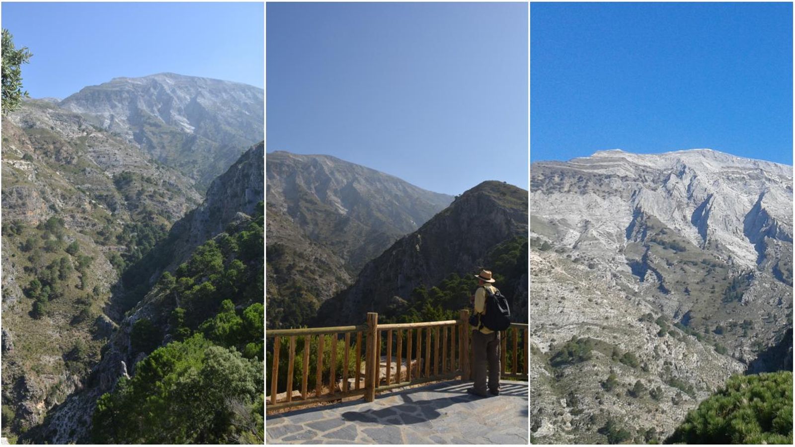 El Mirador de los Pozuelos de Sedella y sus vistas. El Mirador de los Pozuelos de Sedella y sus vistas.