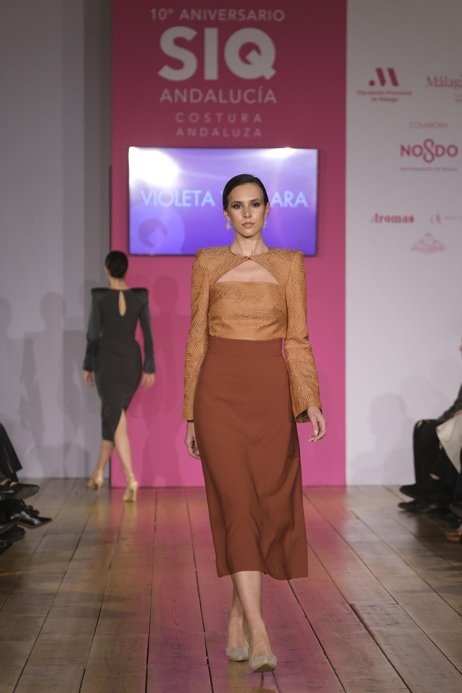 Sobriedad y minimalismo en las invitadas de Violeta Vergara