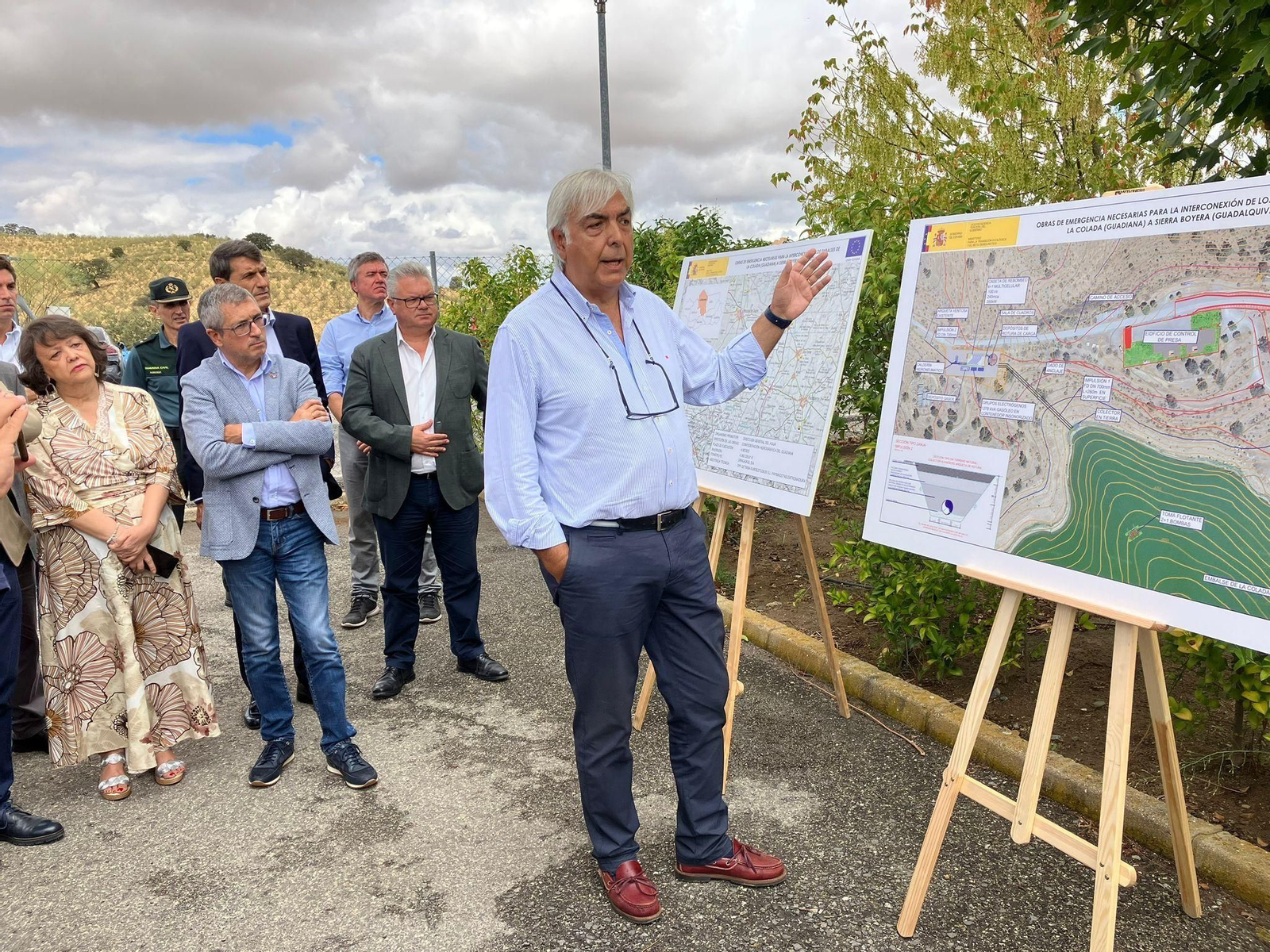 Acto de inicio de las obras entre La Colada y Sierra Boyera.