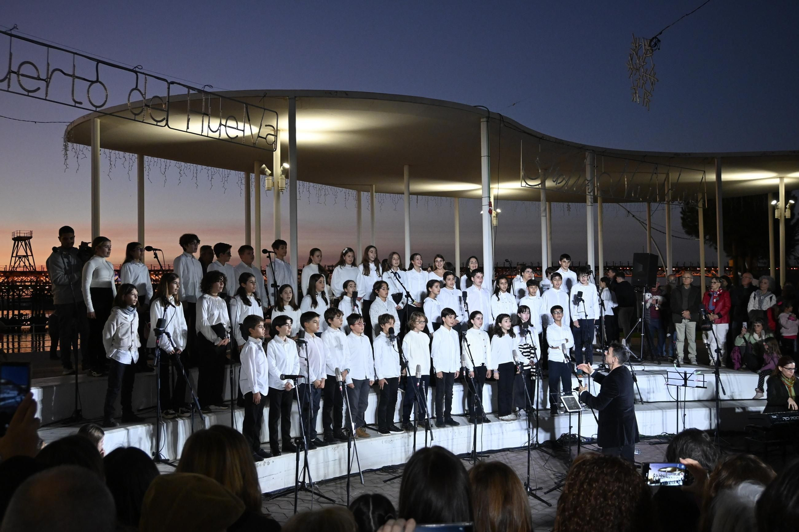 Fotos de la Inauguración del alumbrado del Puerto en Huelva