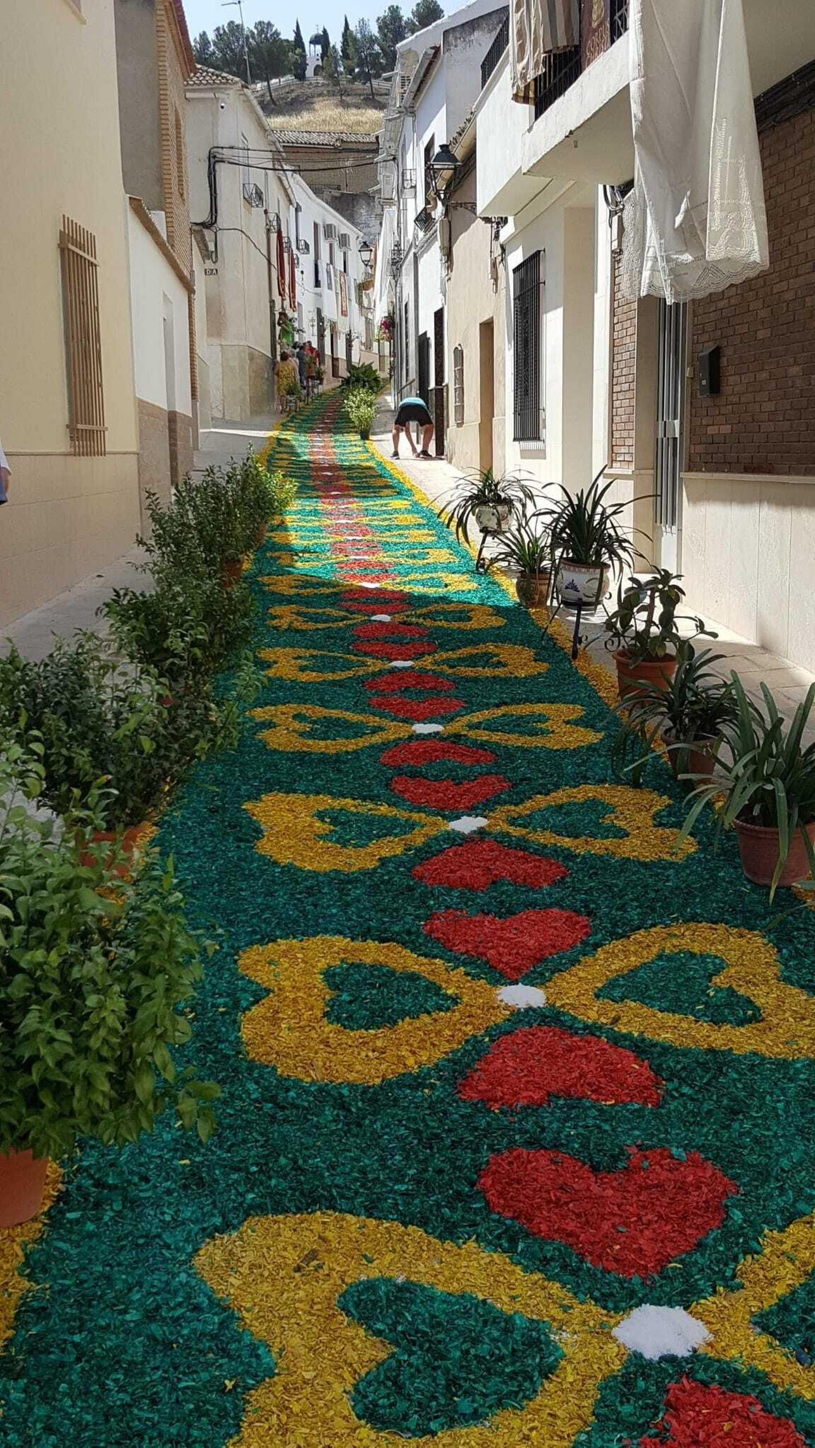 Las imágenes de las espectaculares alfombras del Corpus Christi de Valenzuela