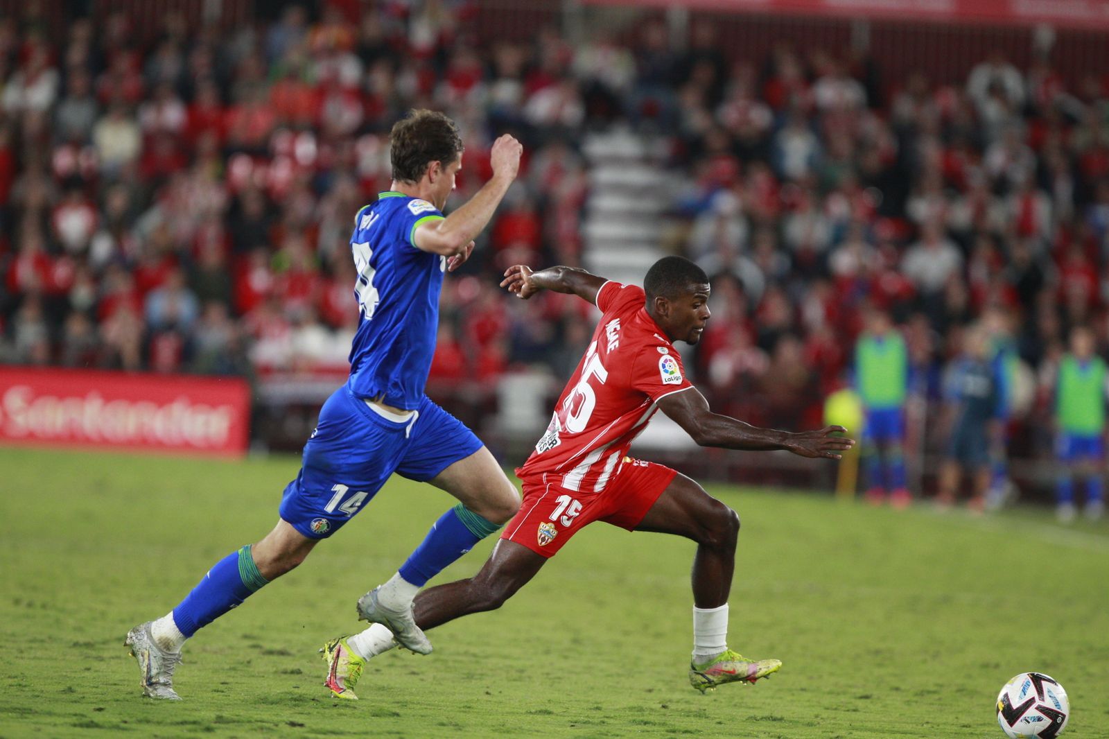 Imágenes del partido de fútbol U.D. Almería-Getafe C.F.