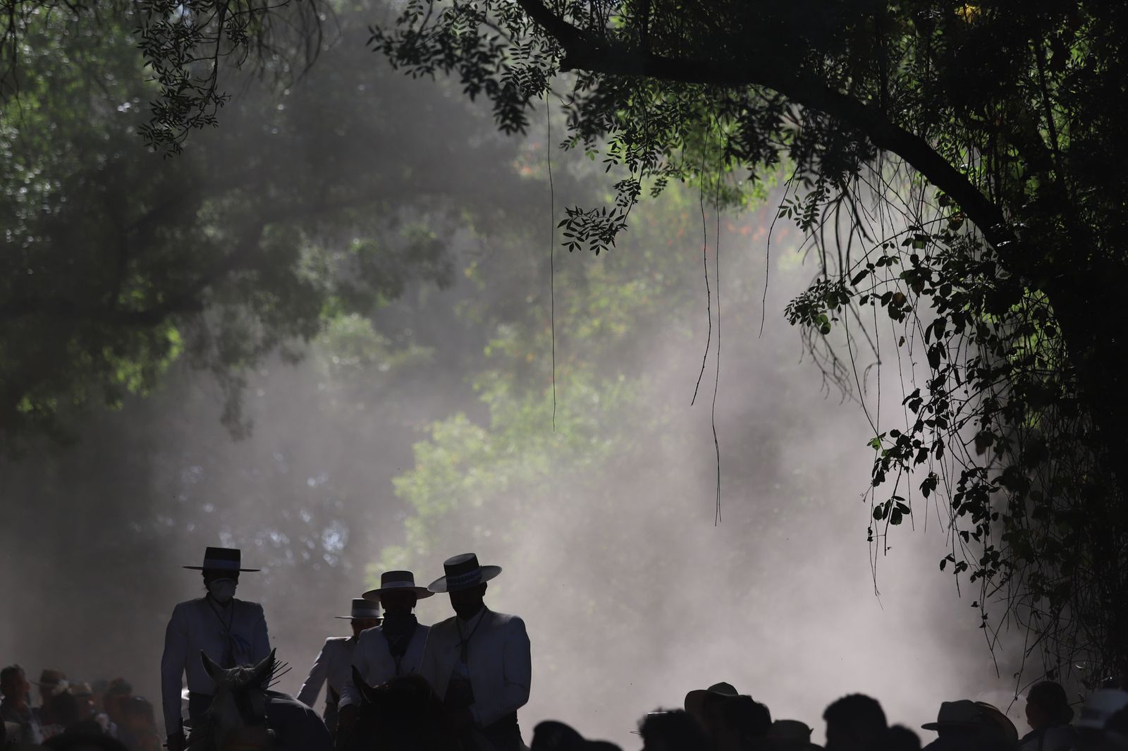 Imágenes de la Hermandad del Rocío de Huelva en la charca