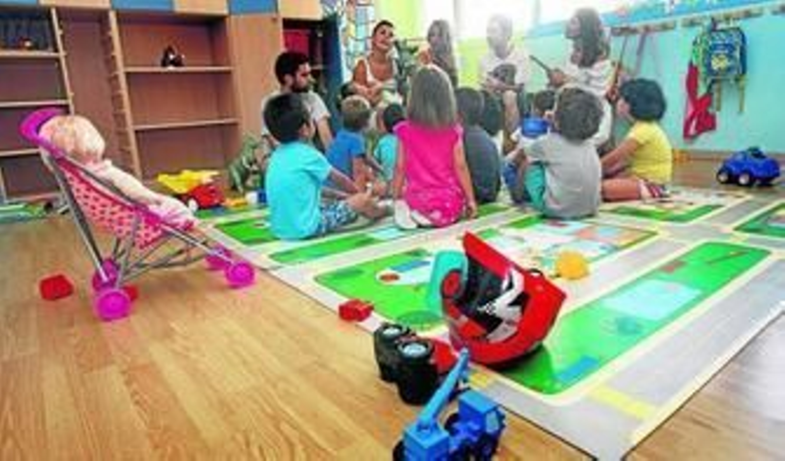 Niños atendidos en una de las ludotecas de la ciudad.