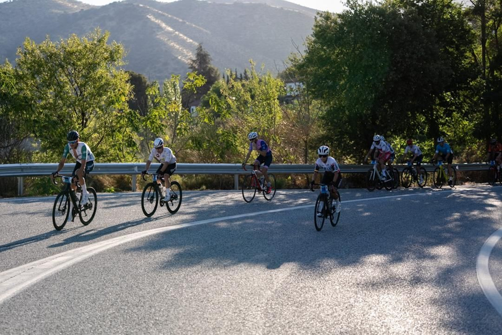 Los ciclistas durante la prueba.