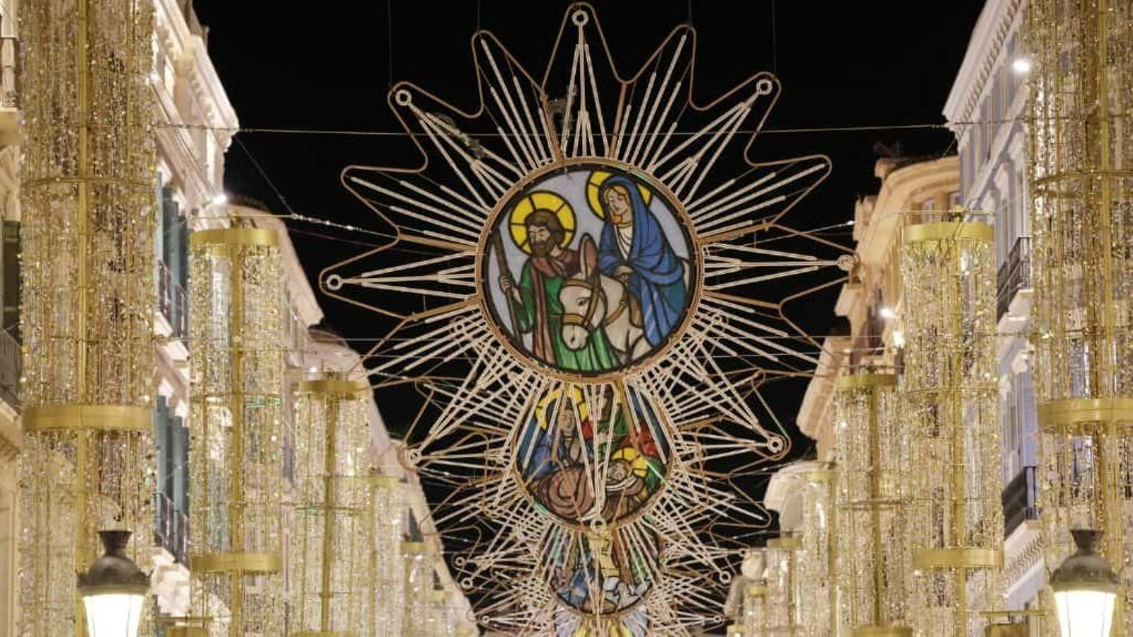 Luces de Navidad en calle Larios.