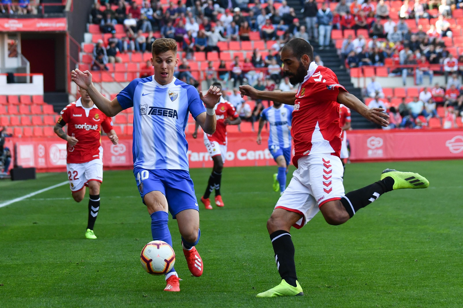Las imágenes del Nàstic-Málaga