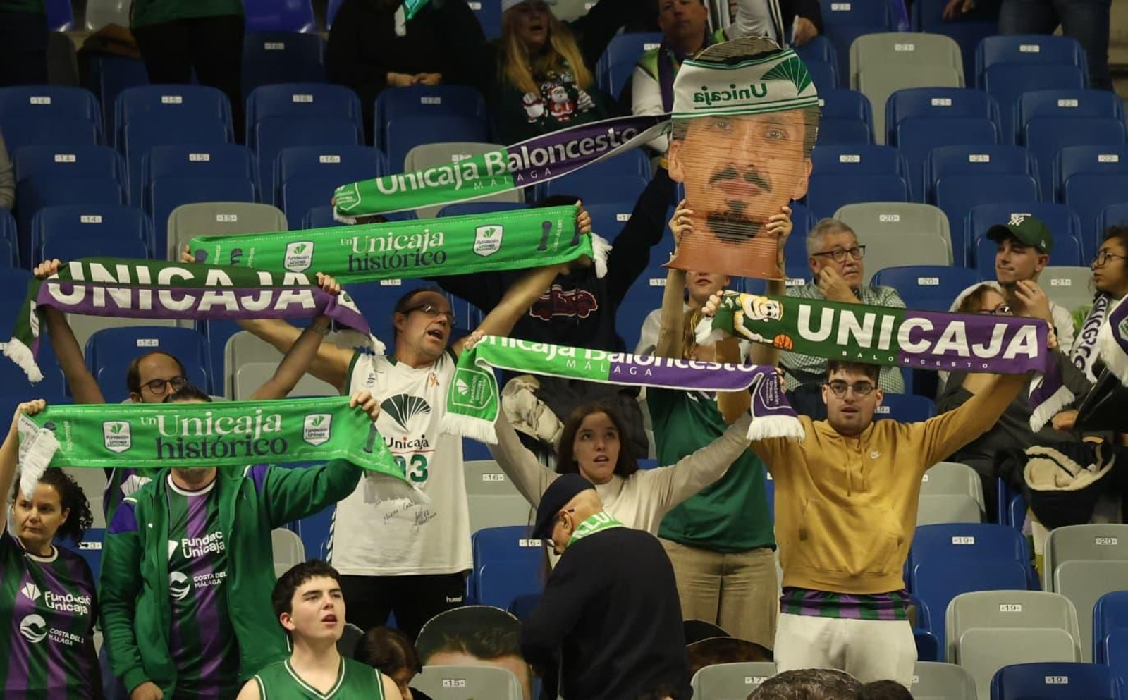 Búscate en las gradas del Martín Carpena en el Unicaja-Karditsa de BCL