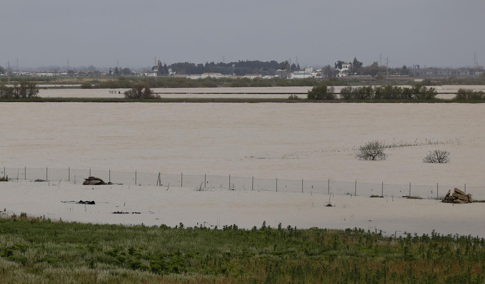 Las imágenes de las inundaciones en Los Palacios y las Cabezas de San Juan