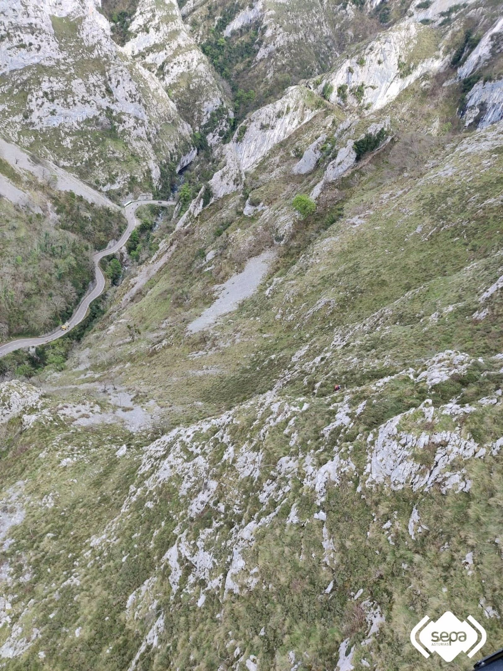 Zona en la que se produjo el accidente.