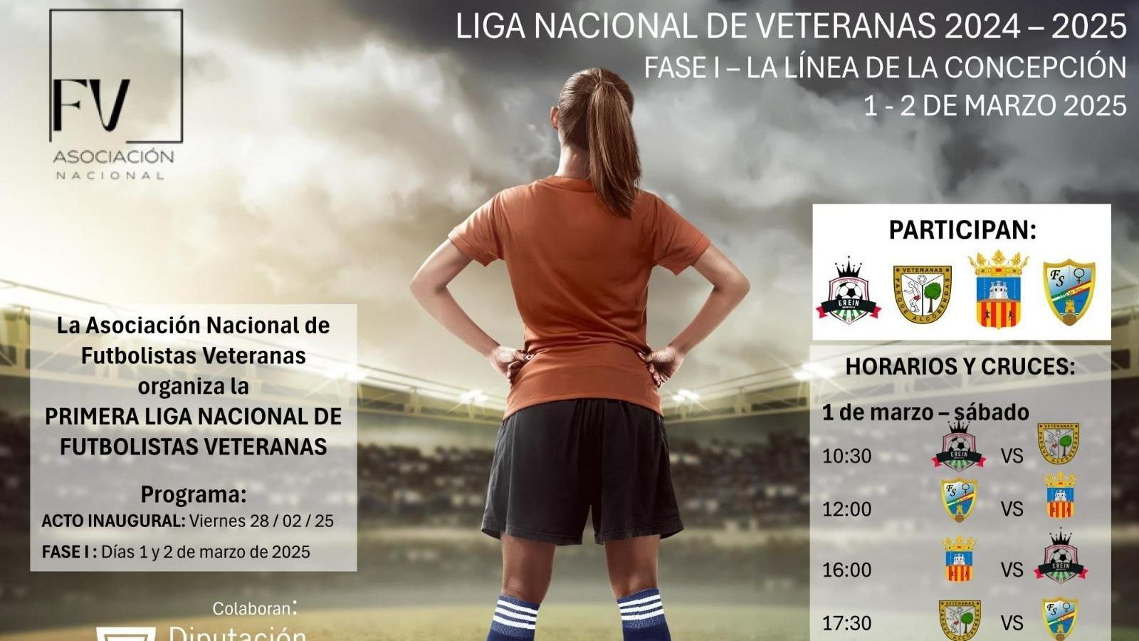 Detalle del cartel anunciador de la competición