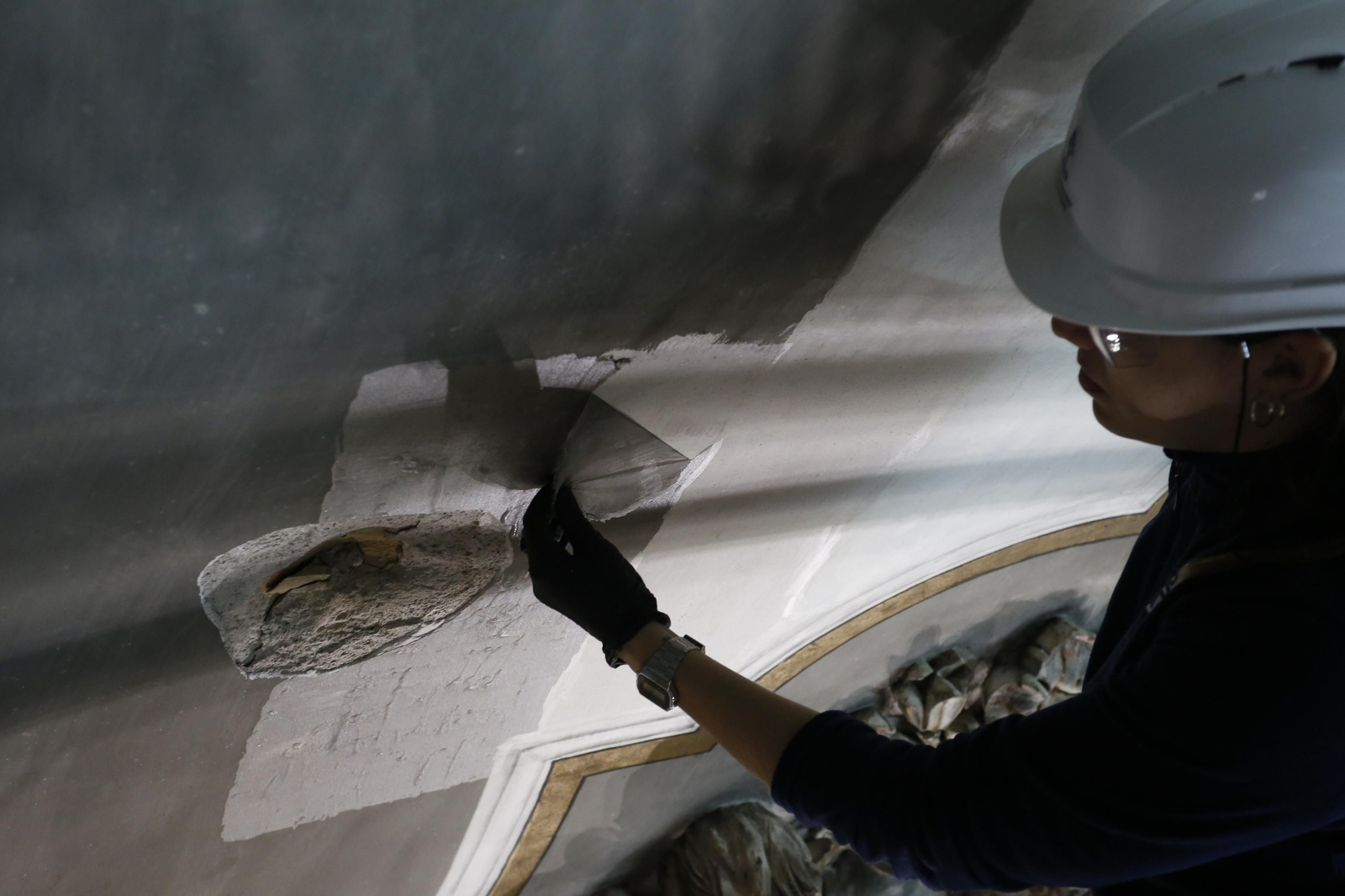 La restauración del coro alto de la parroquia de la Magdalena