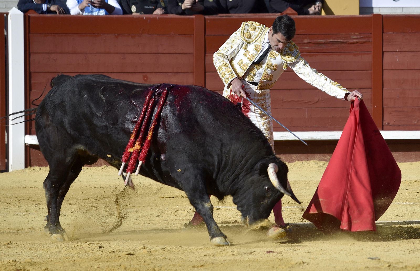 Las imágenes de la corrida en Morón con la reaparición de Jesulín de Ubrique