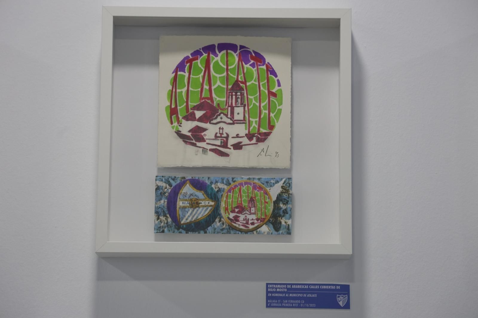 Brazaletes obras de arte del Málaga CF para la provincia