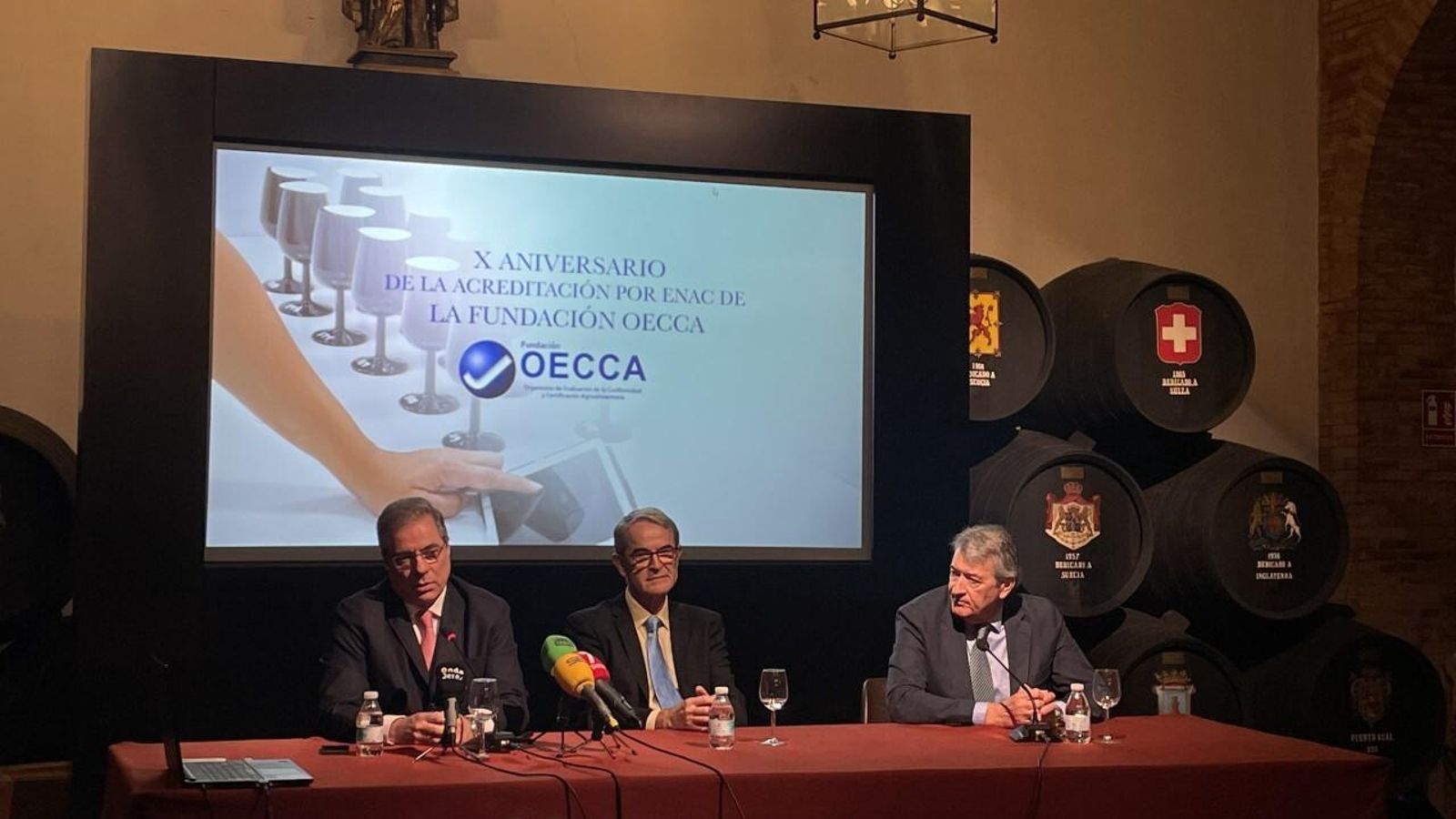 Un momento del acto conmemorativo del X aniversario de la Fundación OECCA. Un momento del acto conmemorativo del X aniversario de la Fundación OECCA.