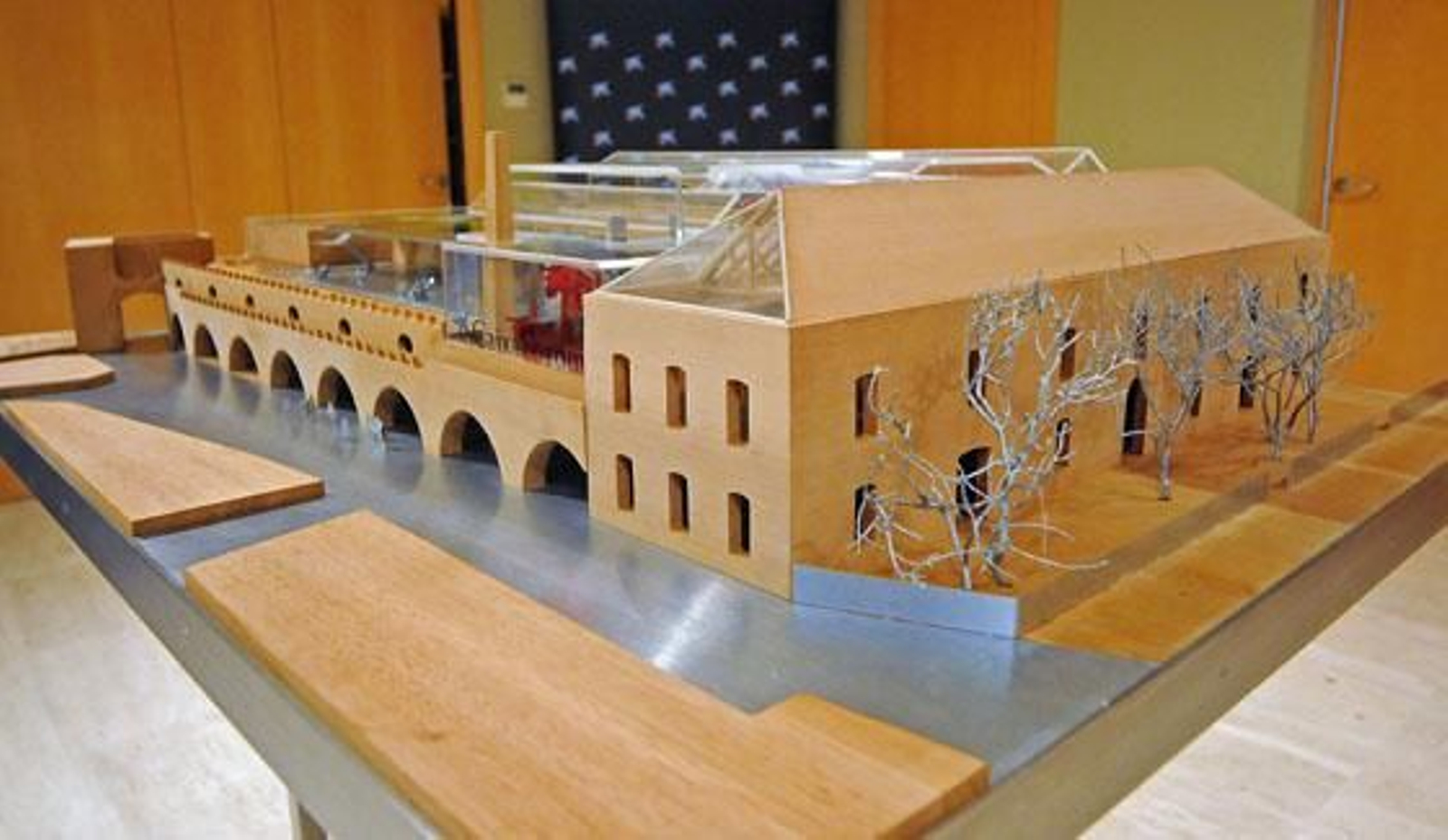 Vista de la maqueta del futuro CaixaFórum. / Juan Carlos Vázquez