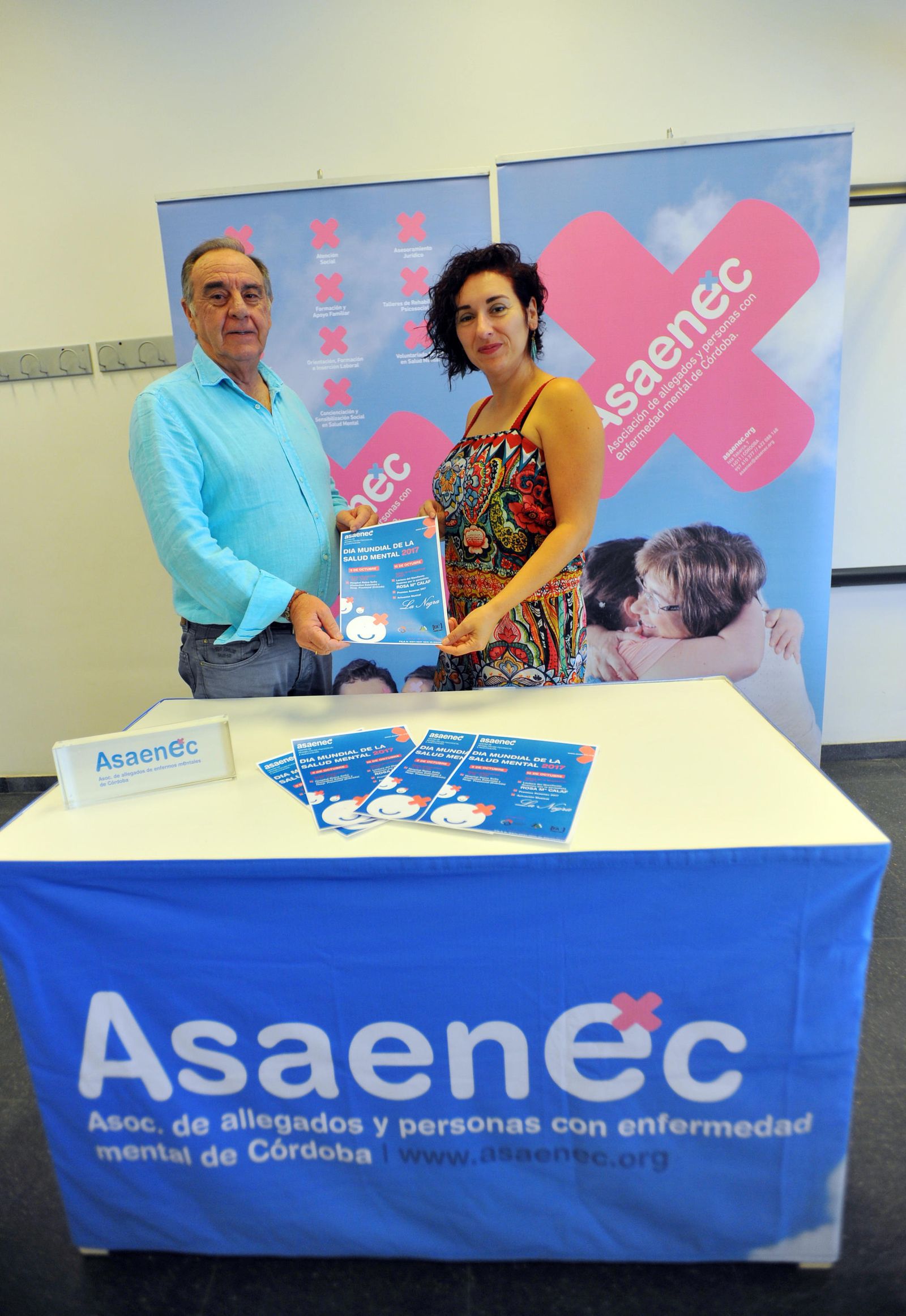 Antonio Garrido y Susana Luque ayer, en Asaenec.