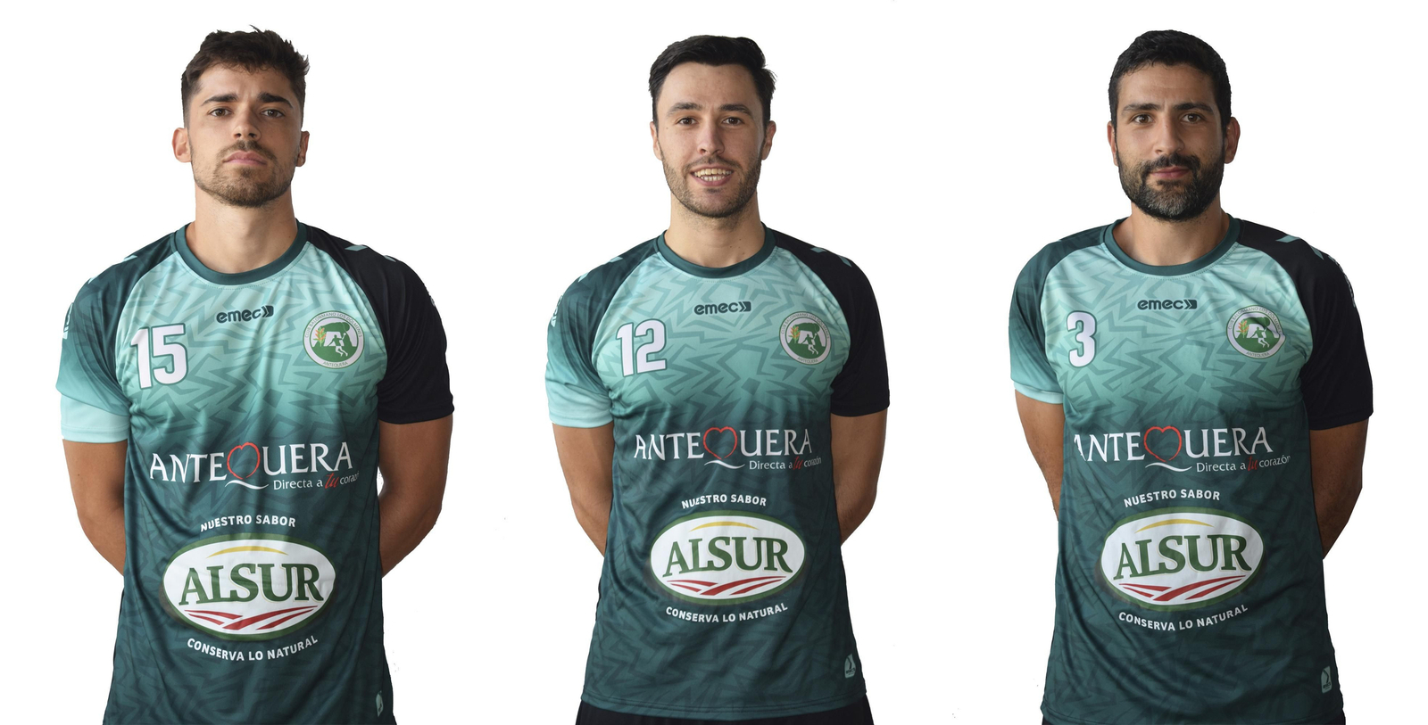 Fernando Moreno (15), Fran Alarcón (12) y Nacho del Castillo (3). Fernando Moreno (15), Fran Alarcón (12) y Nacho del Castillo (3).