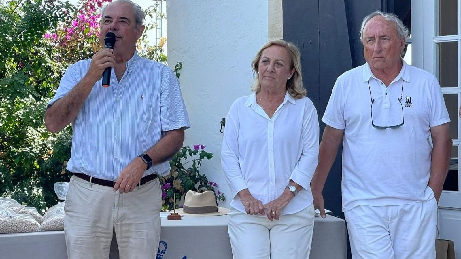 José Manuel Domecq, María Luisa Solís Guardiola y Pedro Ruiz Ocejo.
