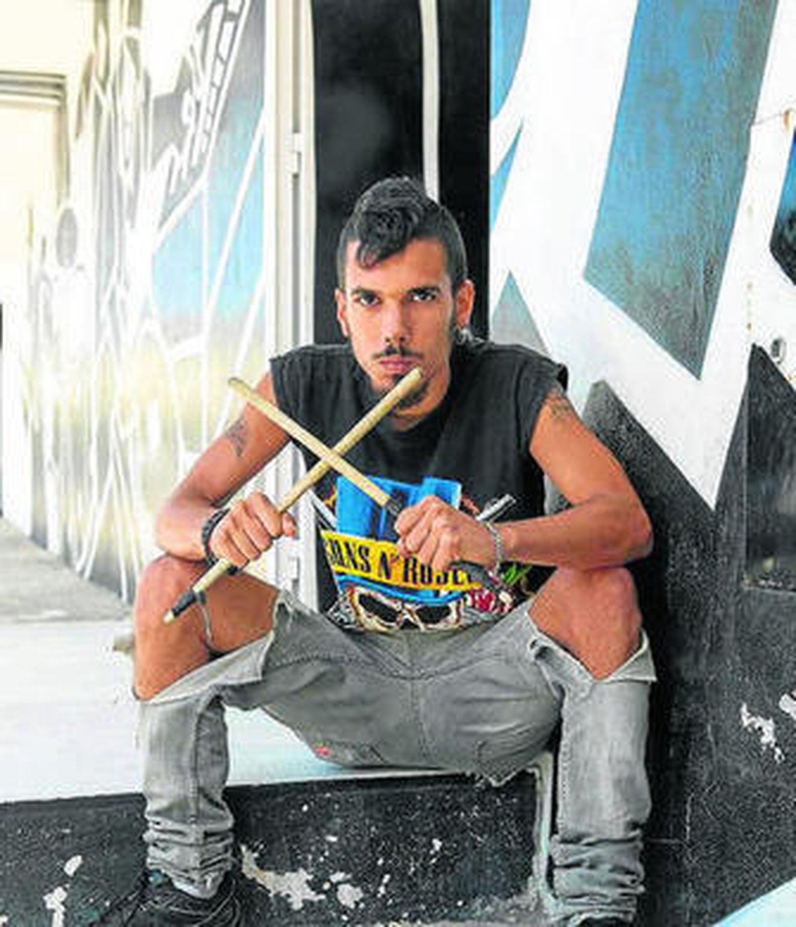 Una de las fotos sobre tribus urbanas de Miguel Trillo.