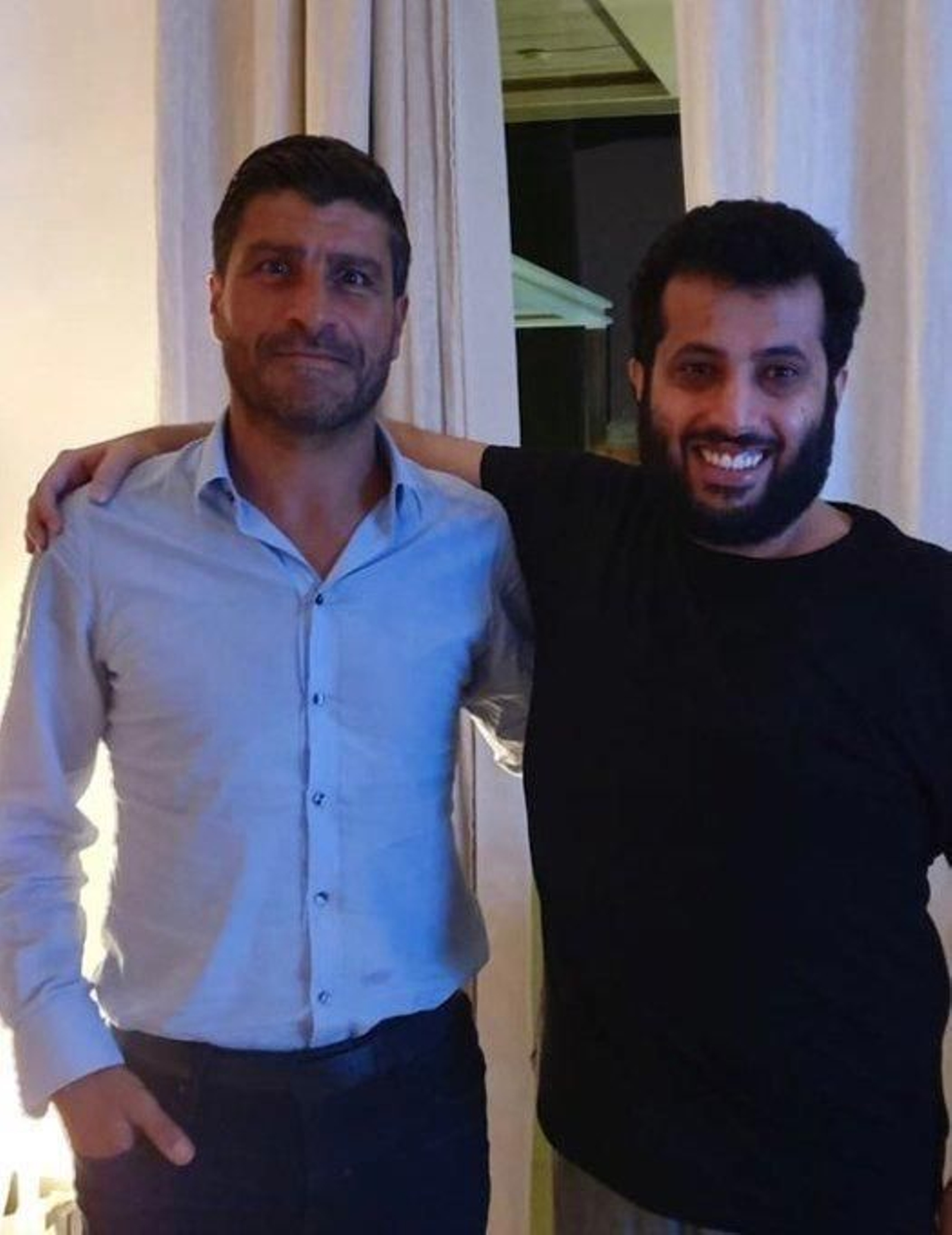 Pedro Emanuel junto al nuevo dueño del Almería, Turki Al-Sheikh Pedro Emanuel junto al nuevo dueño del Almería, Turki Al-Sheikh