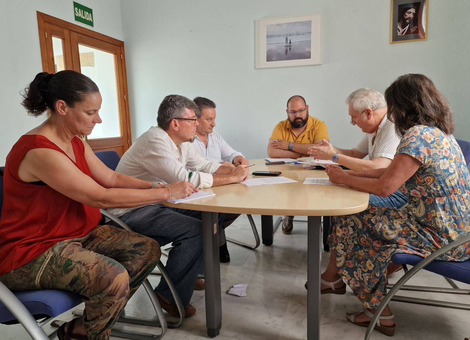 La reunión mantenida entre el concejal Javier Bello y los representantes del CSIF.