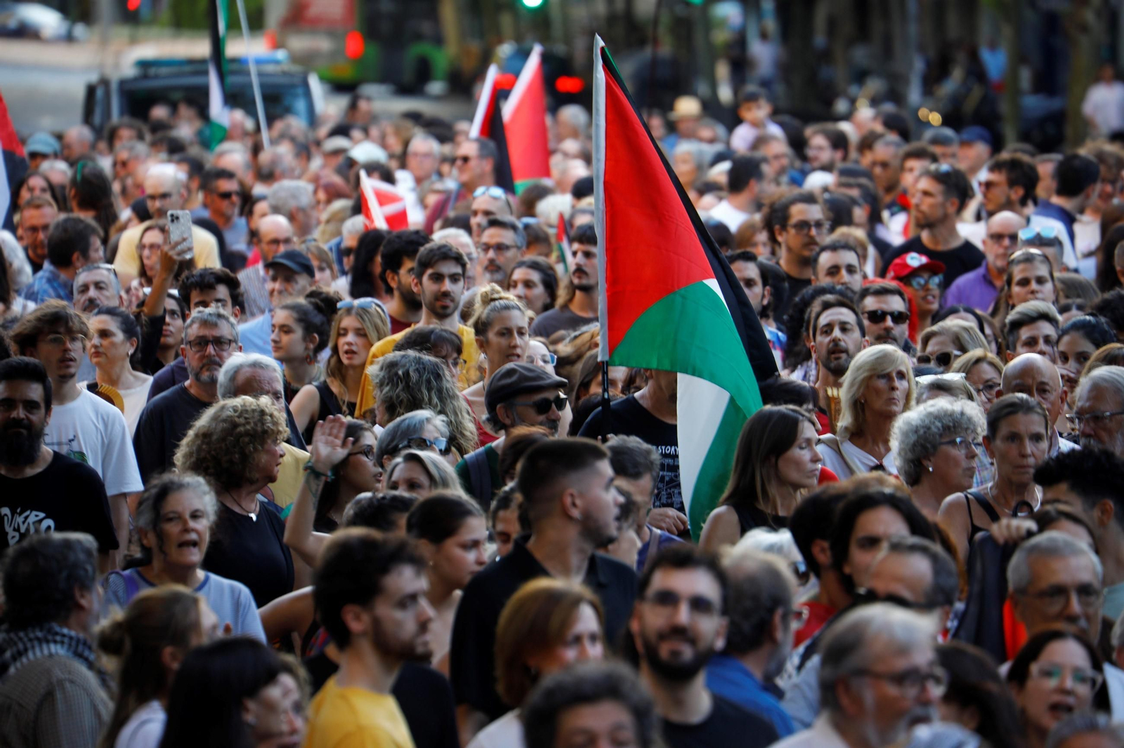 Las imágenes de la manifestación de Córdoba por Gaza