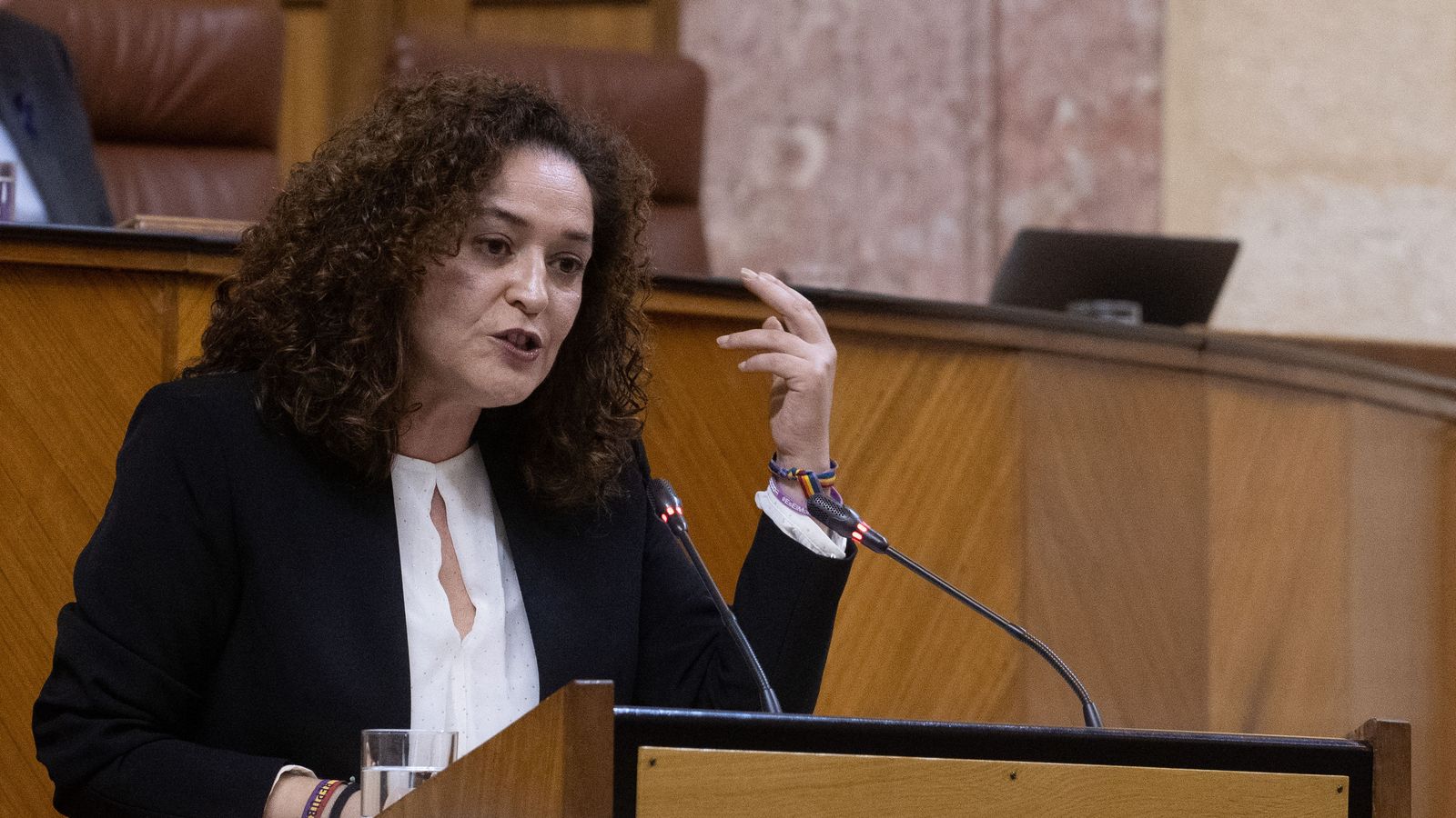 Inma Nieto en la exposición de su enmienda a la totalidad.
