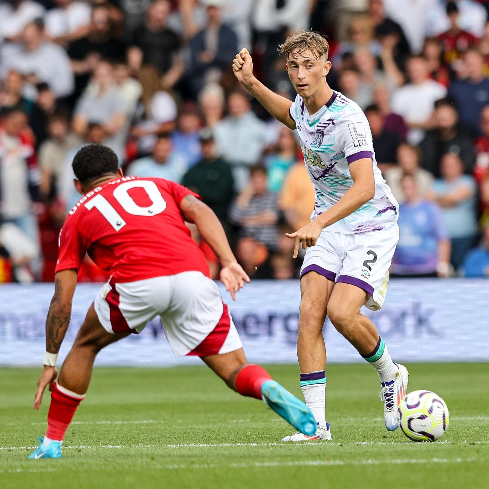 Dean Huijsen, durante el partido.
