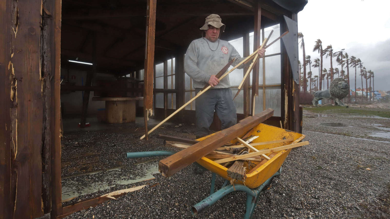Fotos del restaurante Trocadero Sotogrande tras el temporal