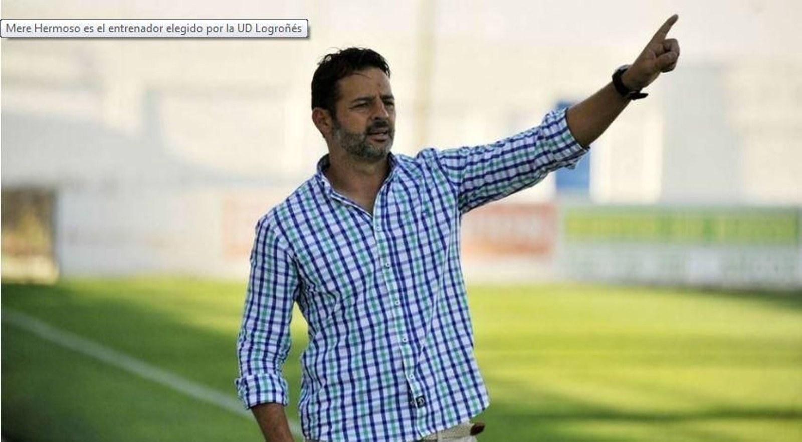 Baldomero Hermoso 'Mere', entrenador de la Real Balompédicaq