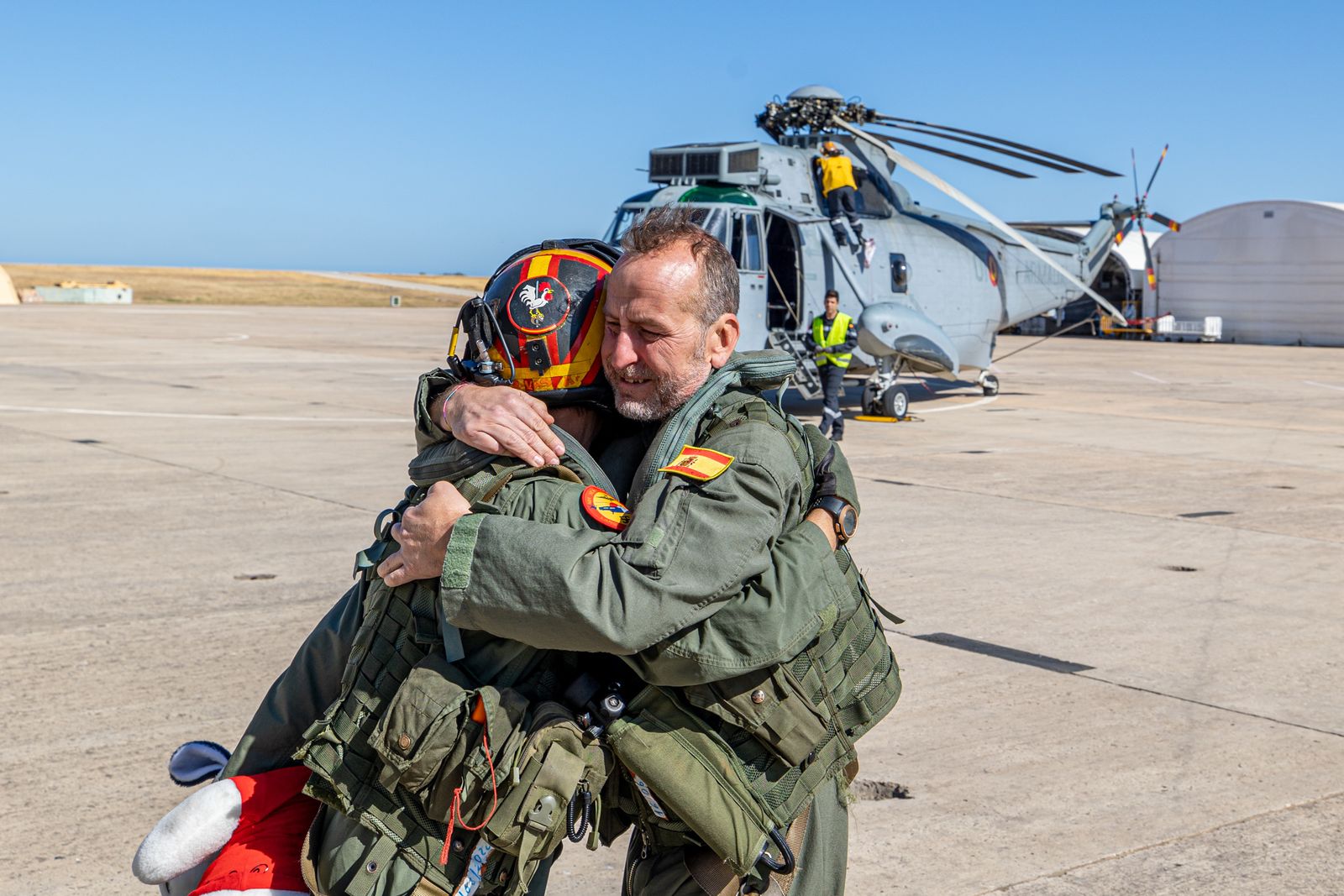 Imágenes de la Despedida del Sea King de la quinta escuadrilla