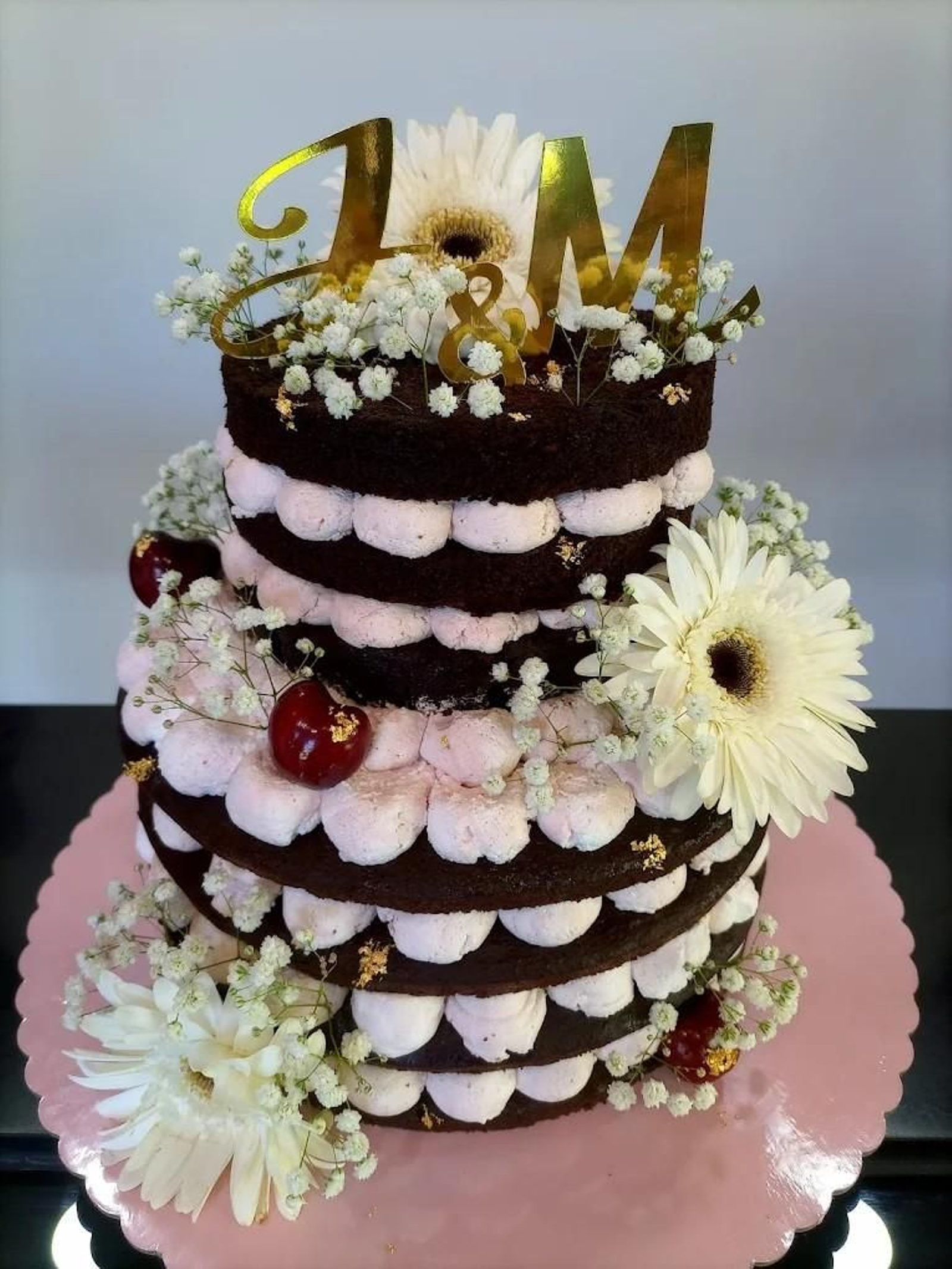 Una de las tartas personalizadas elaboradas por Dulce Armonía, en Jerez.