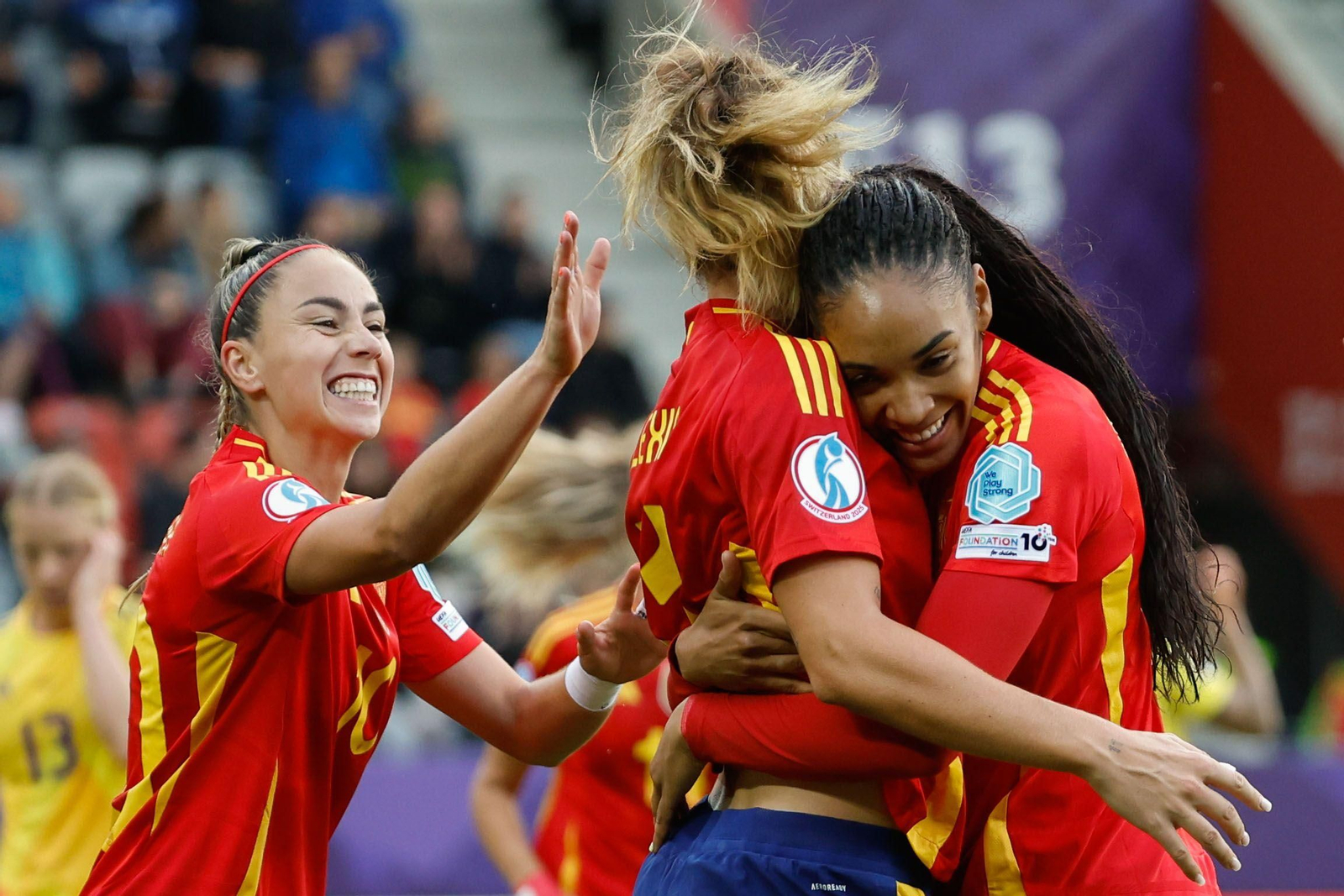 Las fotos de la goleada de España sobre Bélgica en la Eurocopa femenina