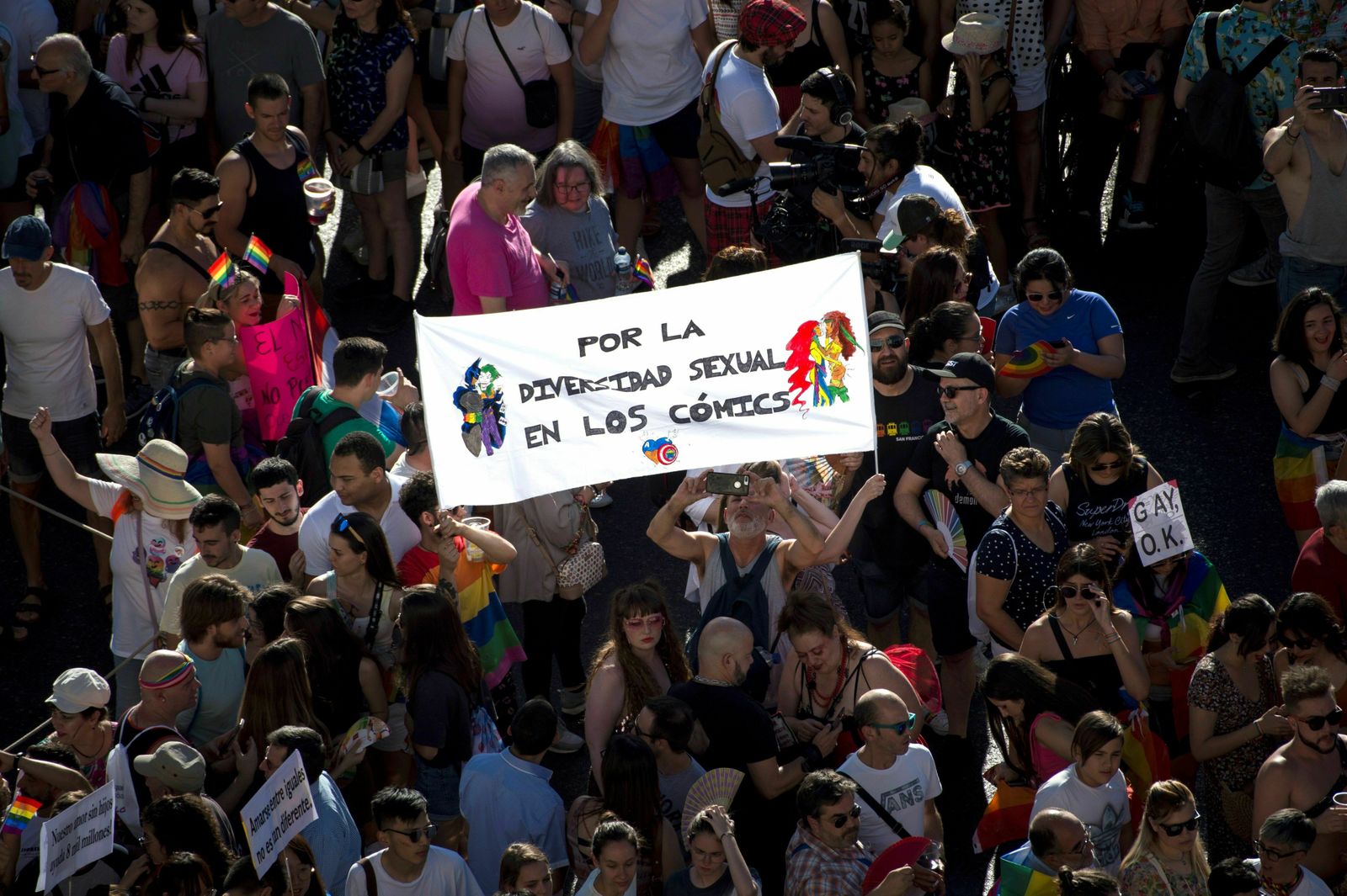 Manifestación del Orgullo LGTBI en Madrid.