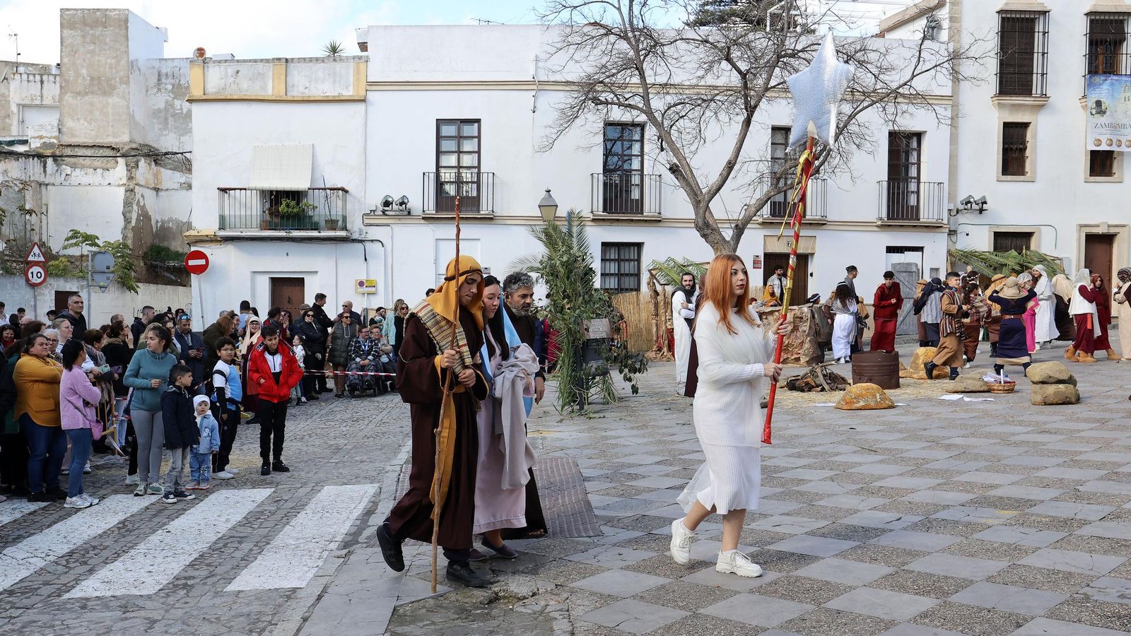 Imágenes del Belén Viviente de la plaza San Lucas en Jerez
