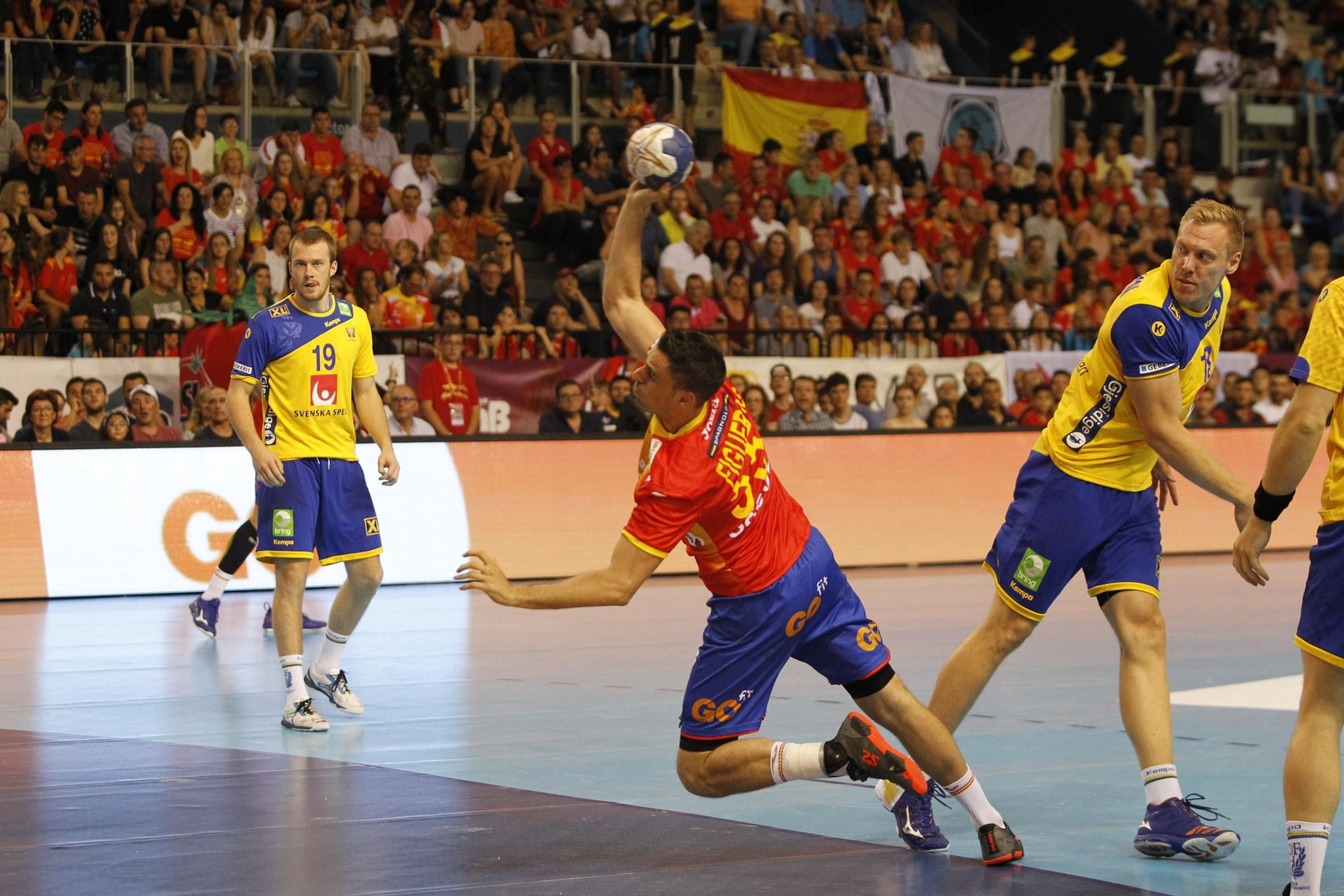 Fotogalería España-Suecia. Balonmano. Palacio Juegos Mediterráneos. Almería
